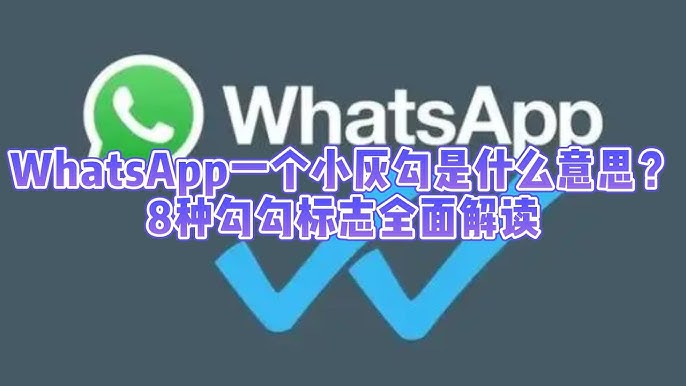 为什么WhatsApp总是一个勾？